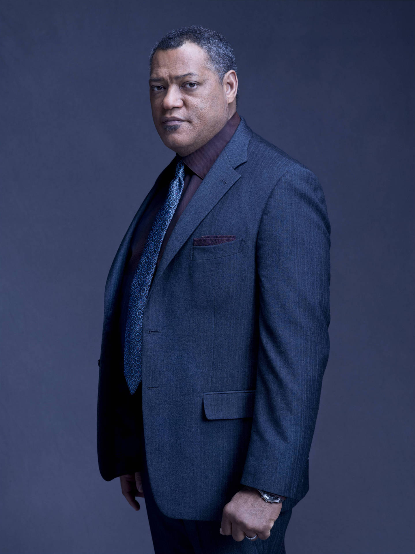 Laurence Fishburne Side View Photo Background