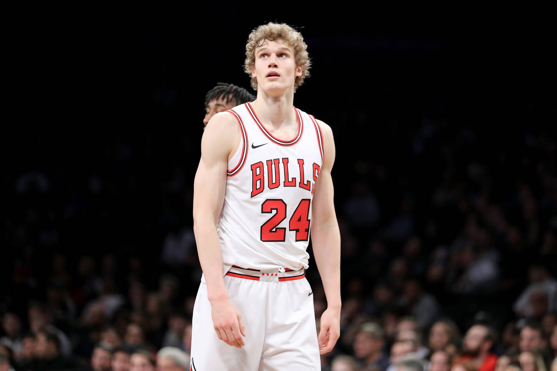 Lauri Markkanen Chicago Bulls Basketball Jersey Background