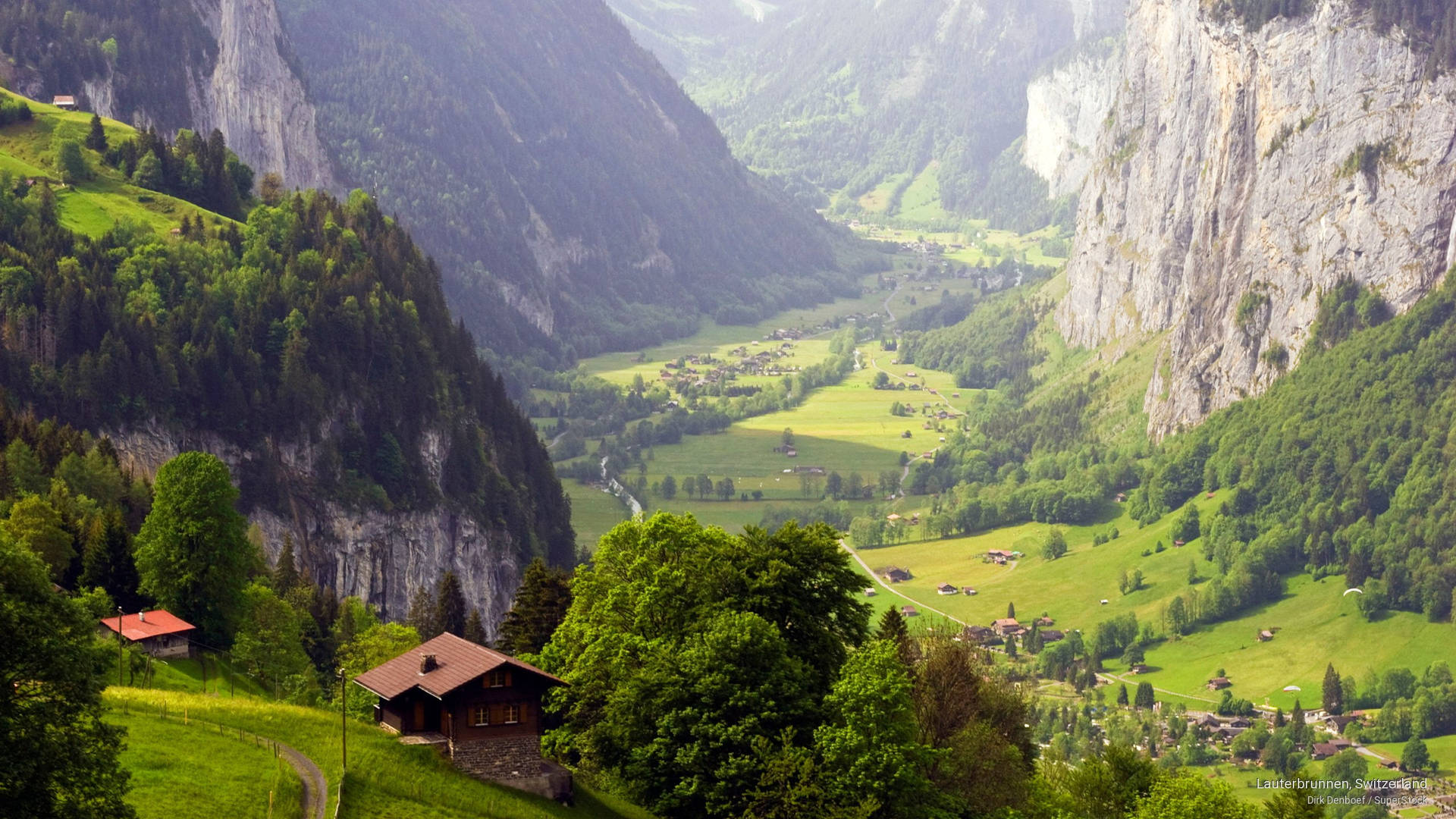 Lauterbrunnen Cliffs Switzerland