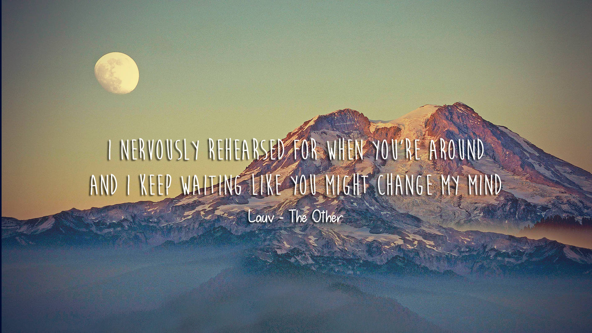 Lauv The Other Quote Background