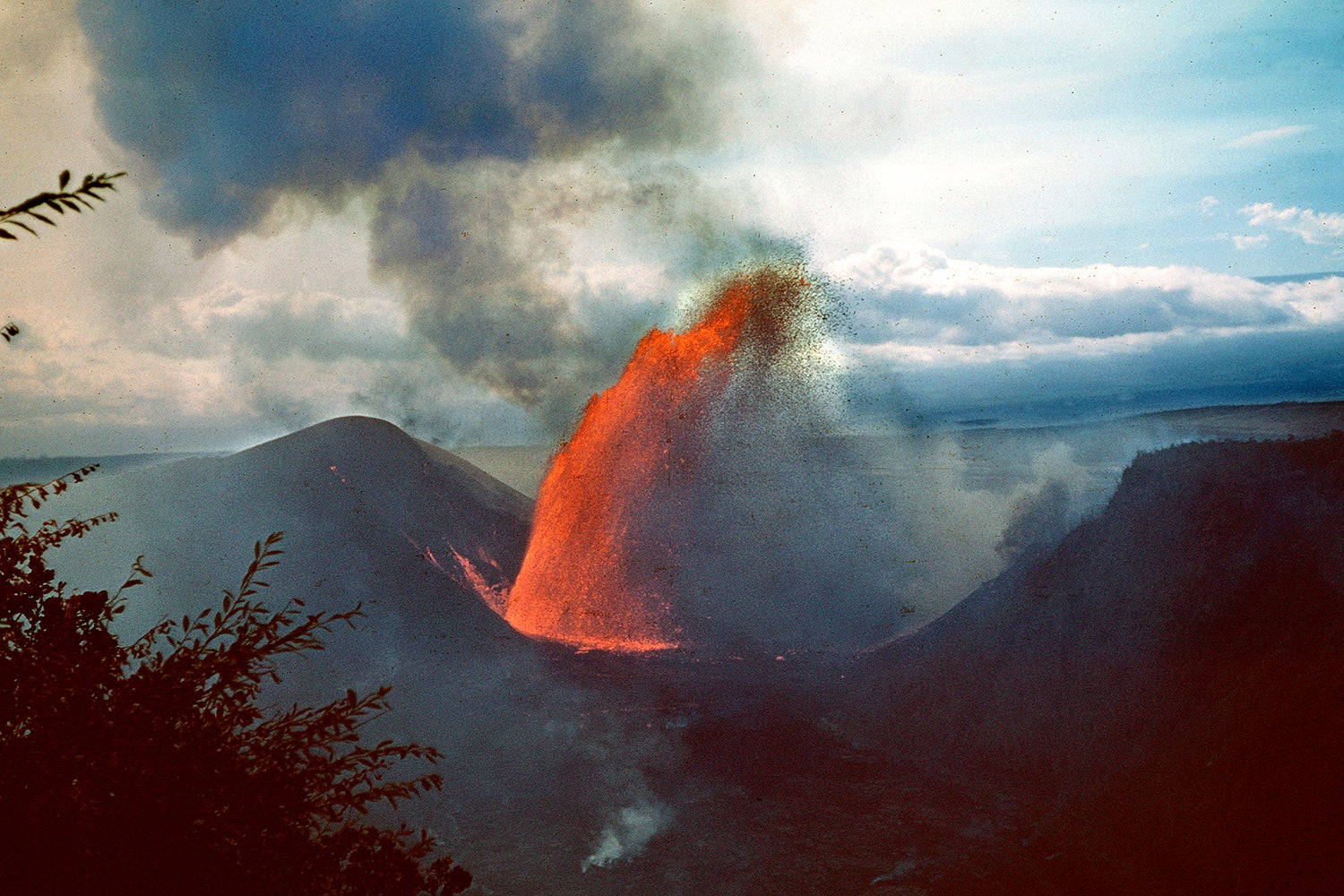 Lava Fountain Kilauea Volcano