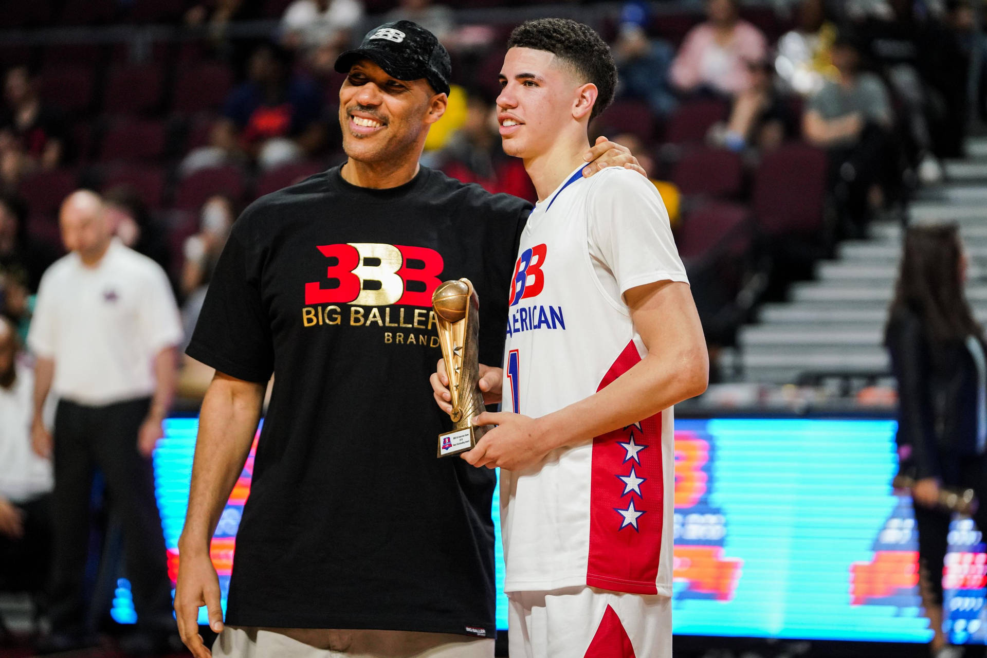 Lavar And Lamelo Ball Background