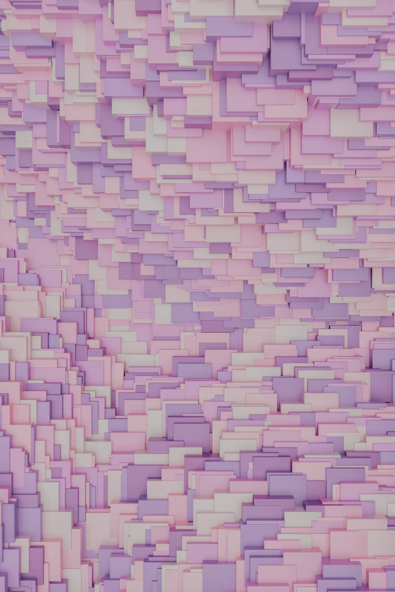 Lavender Aesthetic 3d Blocks Texture Background