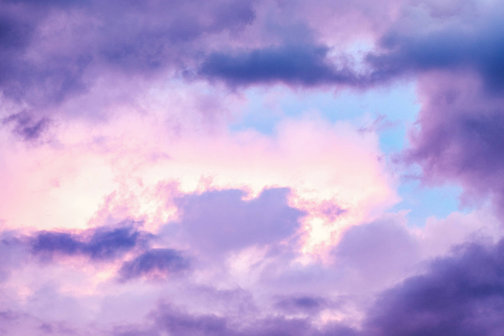 Lavender Clouds Sky Background