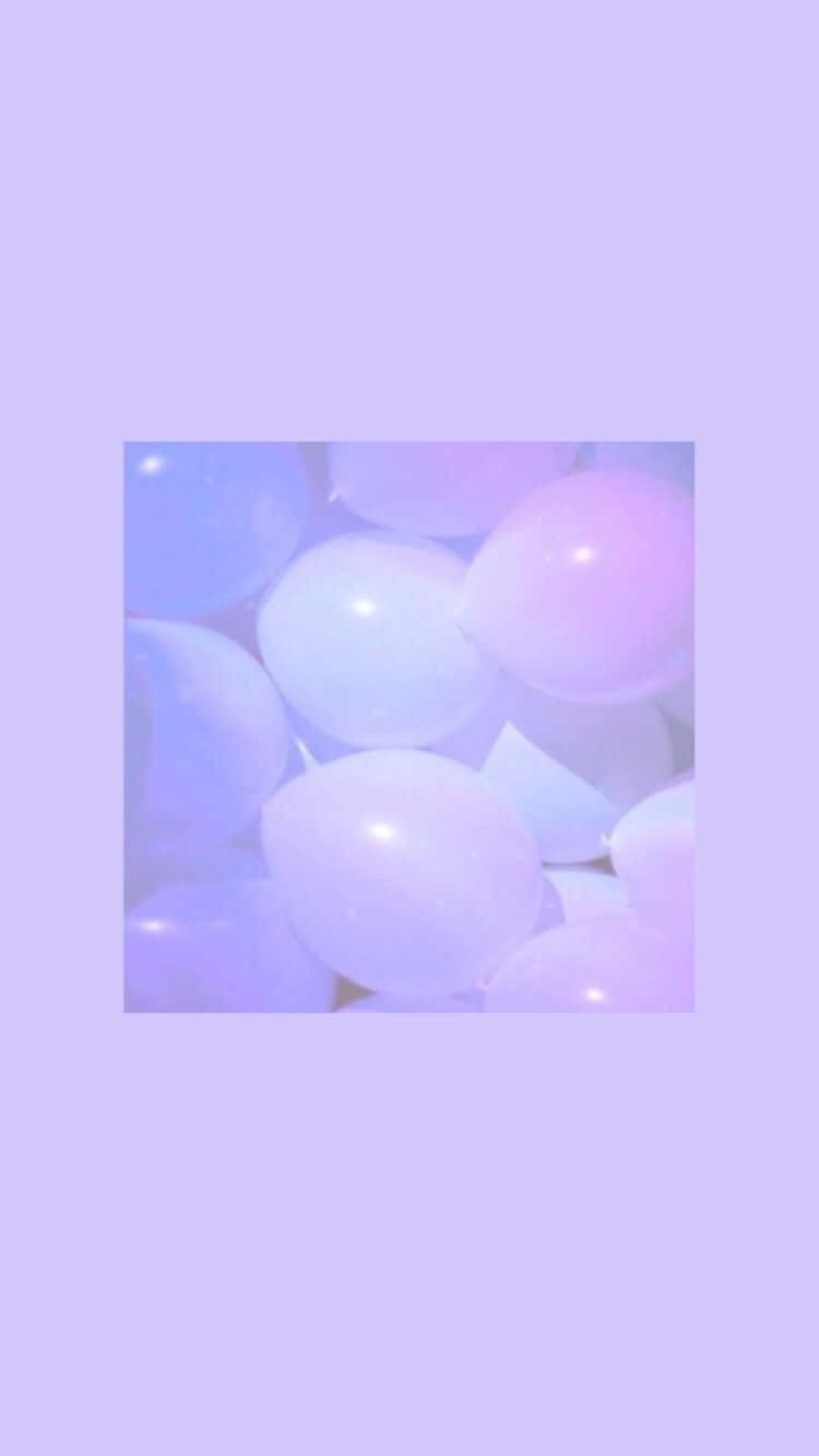 Lavender Purple Gradient Balloons Background