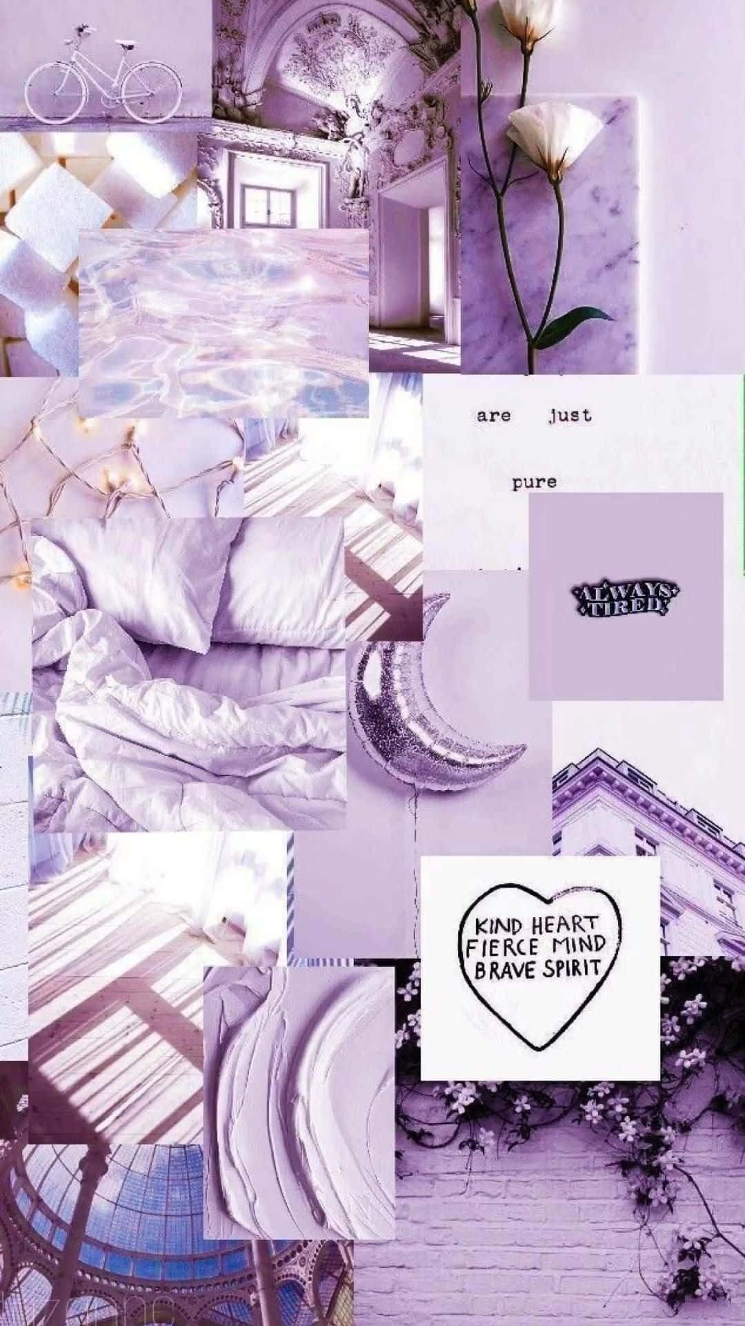 Lavender_ Tired_ Aesthetic_ Collage Background