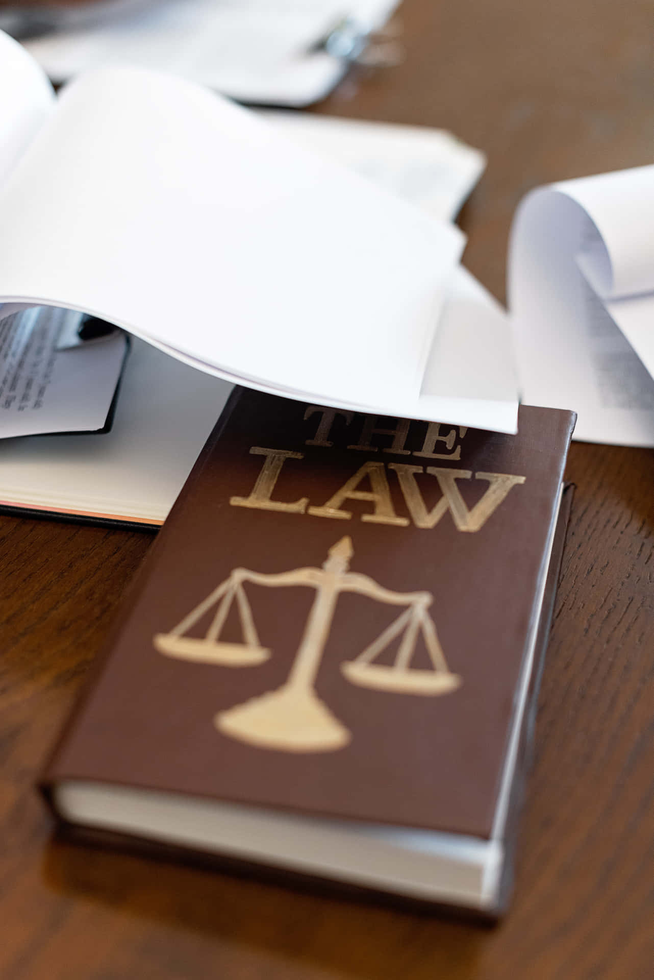 Law Book On Judicious Decisions Background