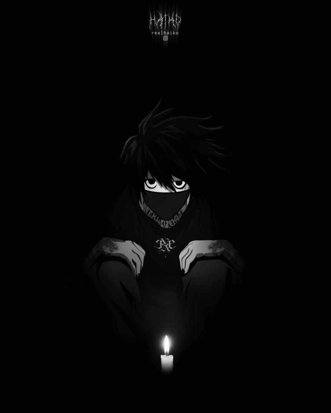 Lawliet Dark Death Note Phone Background