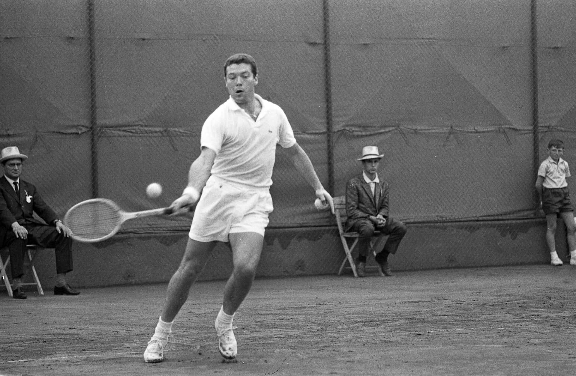 Lawn Tennis Legend Nicola Pietrangeli Background