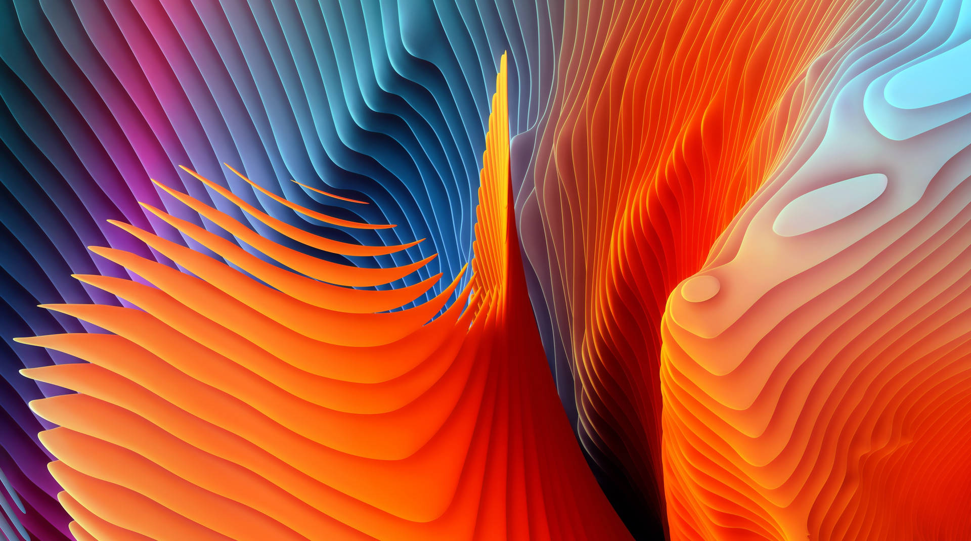 Layered Abstract Macbook Air Background