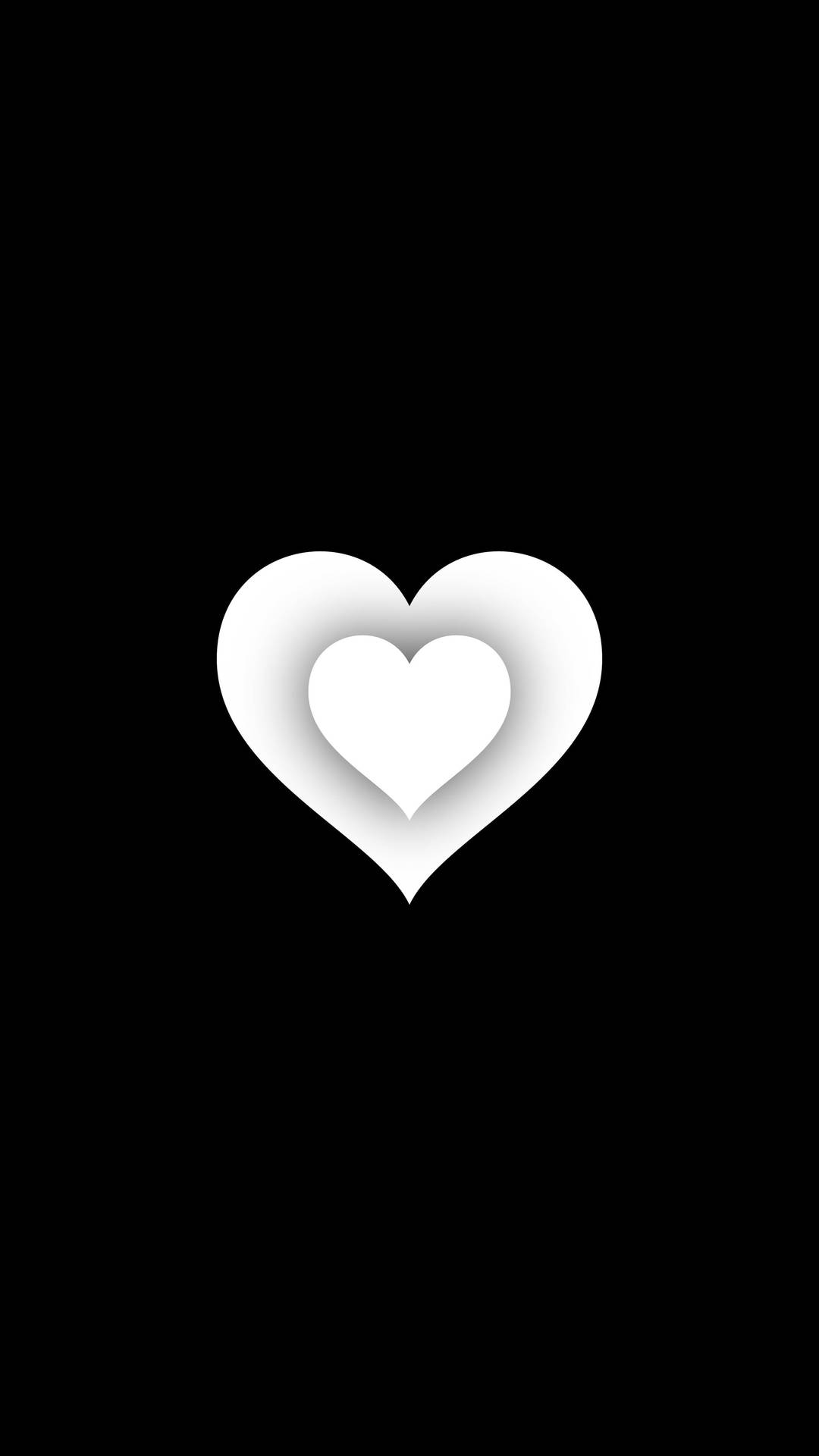 Layered Black And White Heart Background