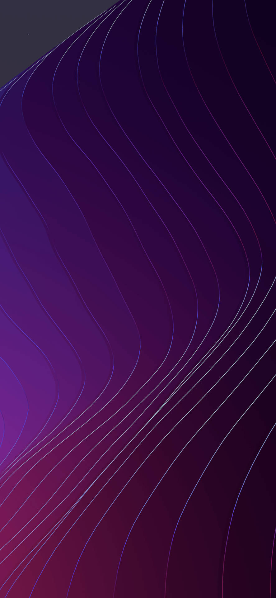 Layered Purple Curve Line Ios 12 Background