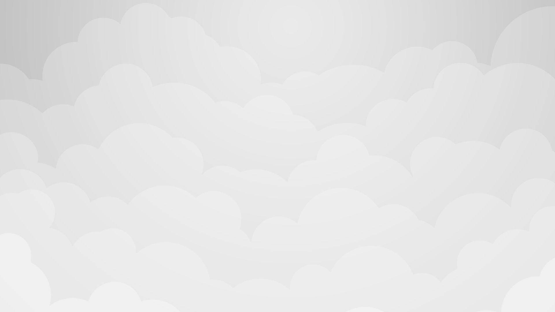 Layered Solid White Clouds Background