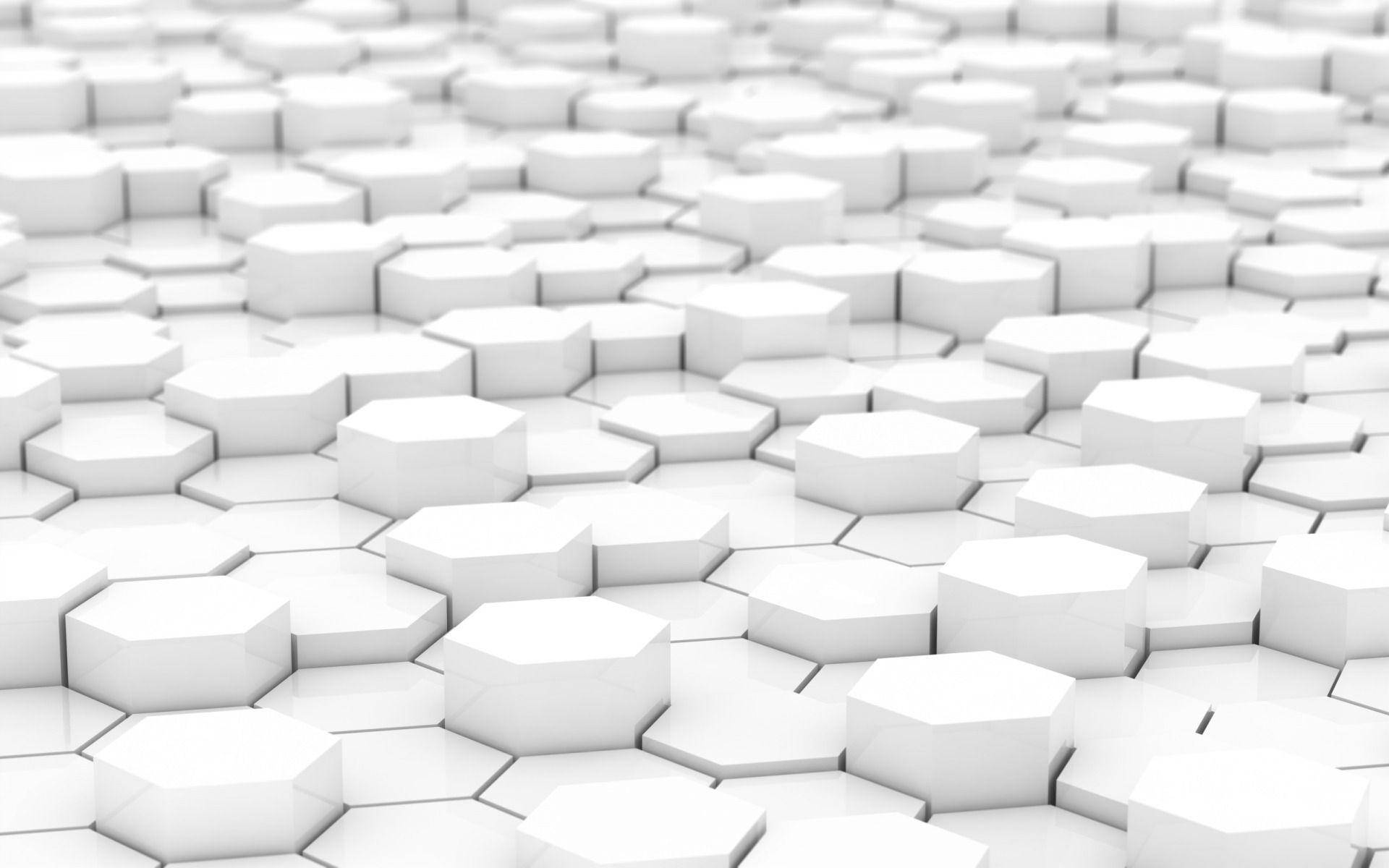 Layered Solid White Honeycomb Background