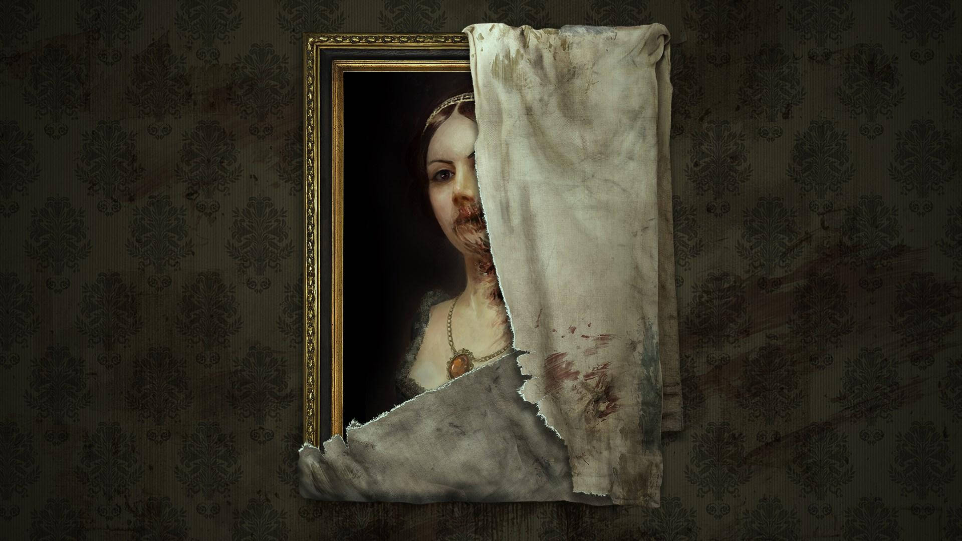 Layers Of Fear Cloth Covering Painting