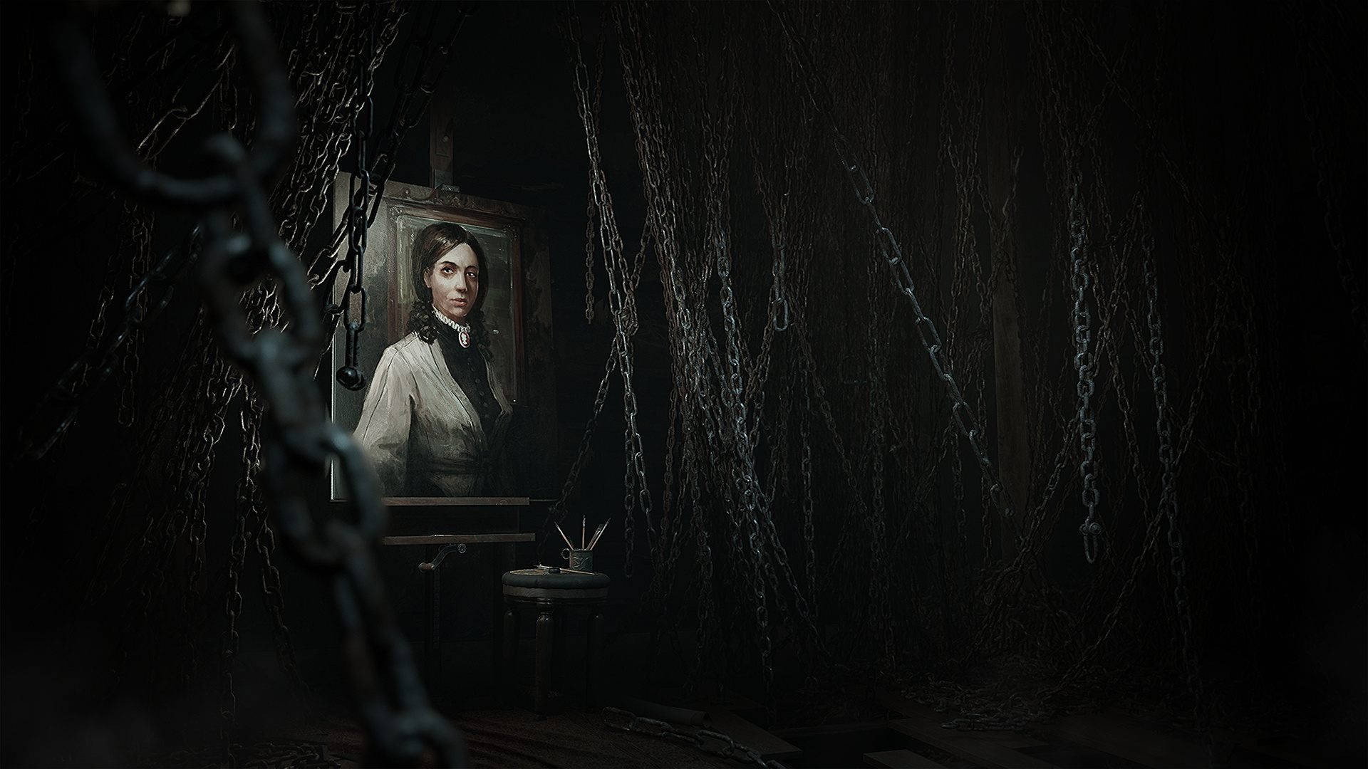 Layers Of Fear - Haunting Chained Portrait