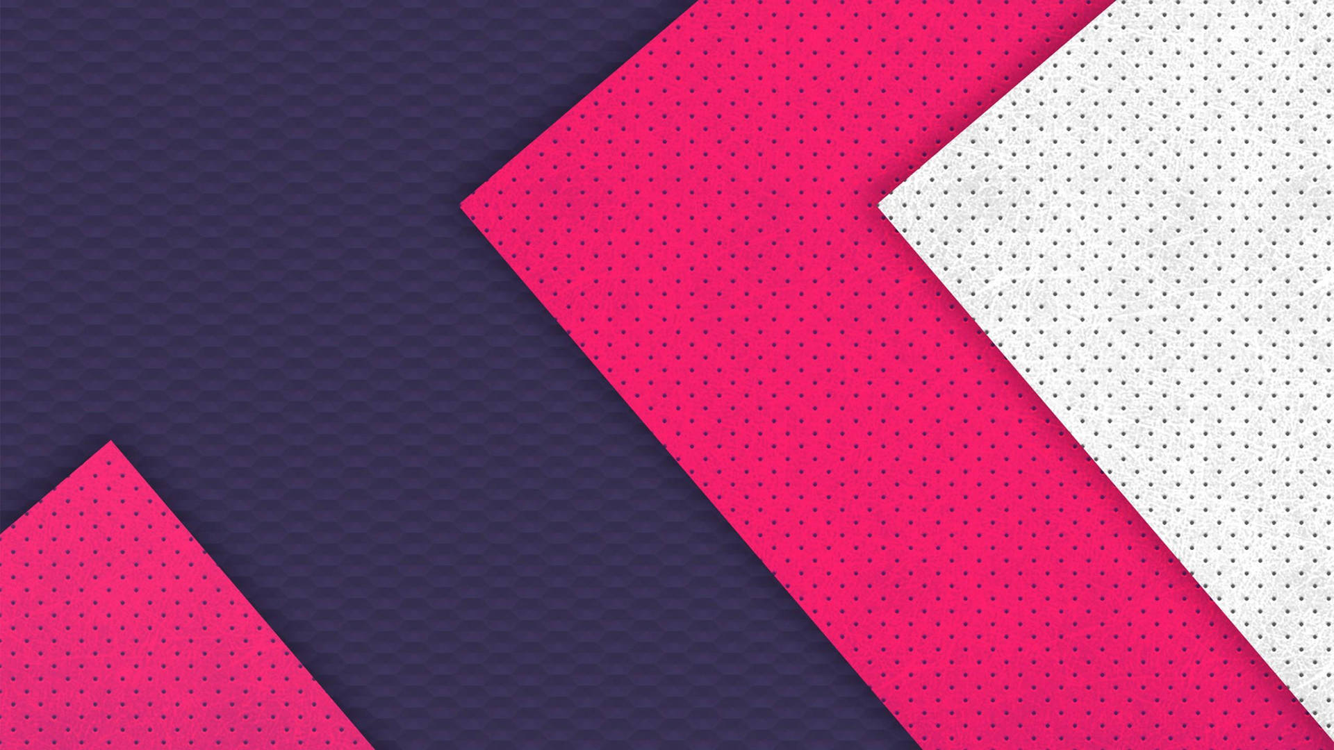 Layers Of Pink And White Triangles Background