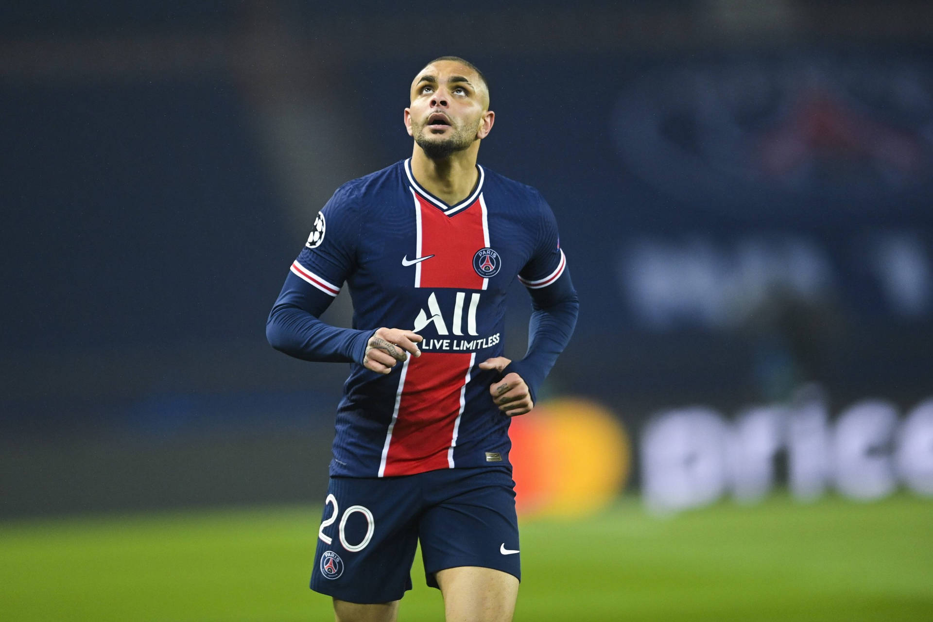 Layvin Kurzawa Eyes Up Background