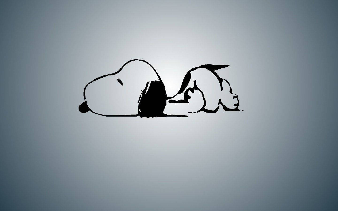 Lazy Snoopy On Floor Background