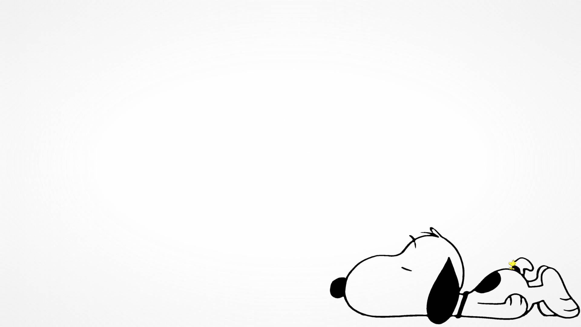 Lazy Snoopy Right Side Background