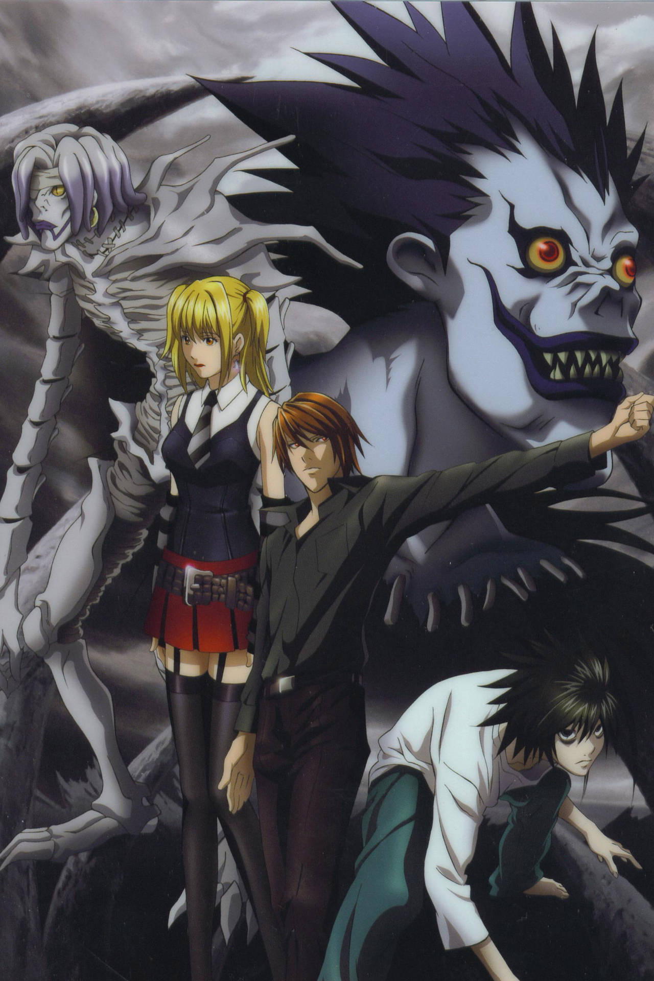 Lead Characters Death Note Phone Background