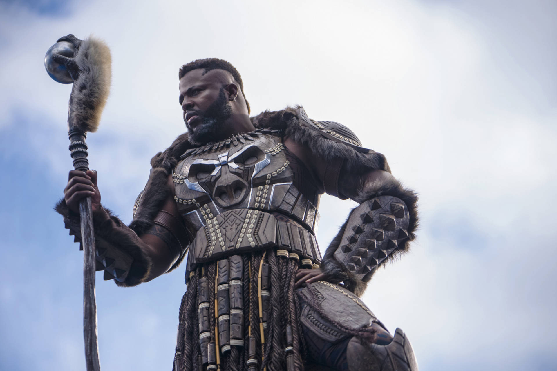 Leader M'baku In Wakanda Forever Background