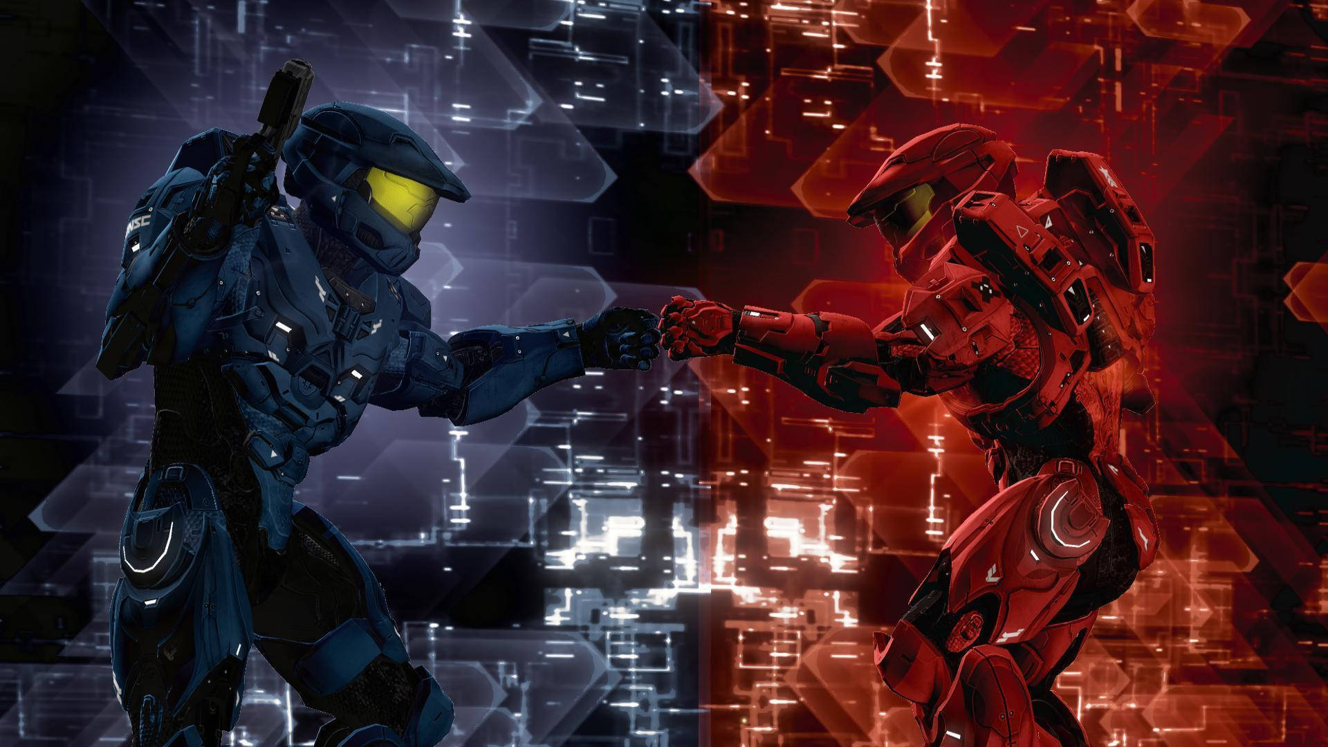 Leaders From Red Vs Blue Background