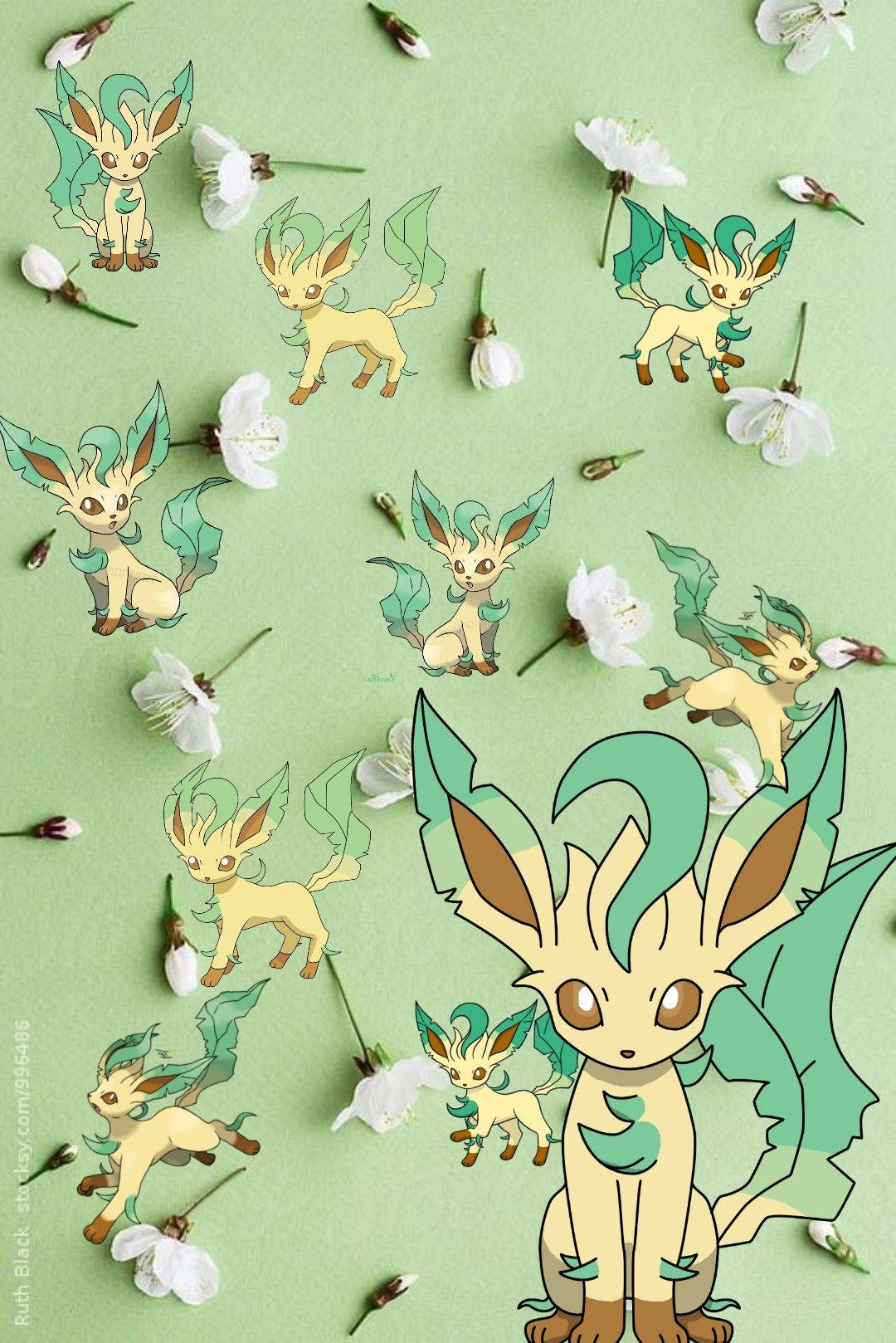 Leafeon Aesthetic Graphics