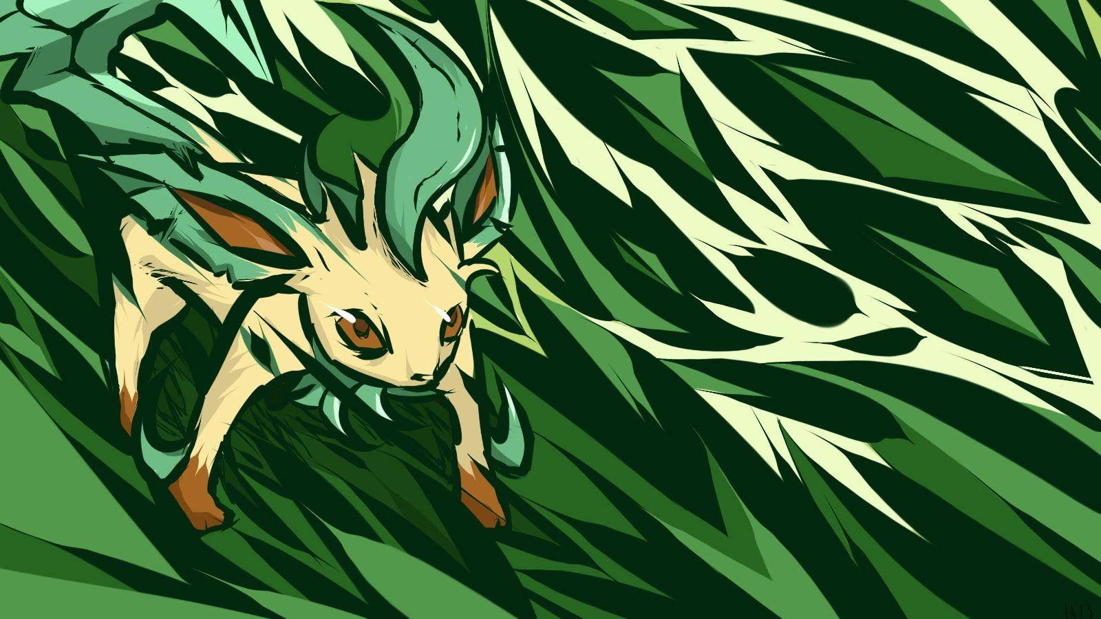 Leafeon Attacking