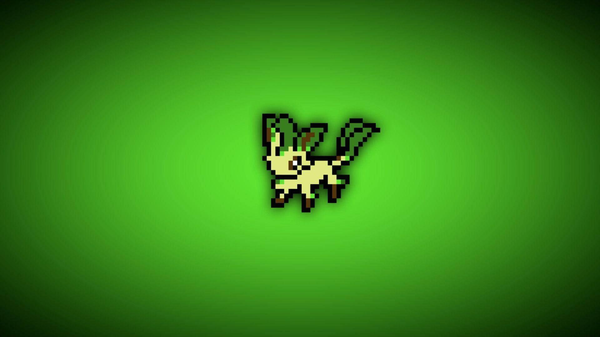 Leafeon Pixilated Image