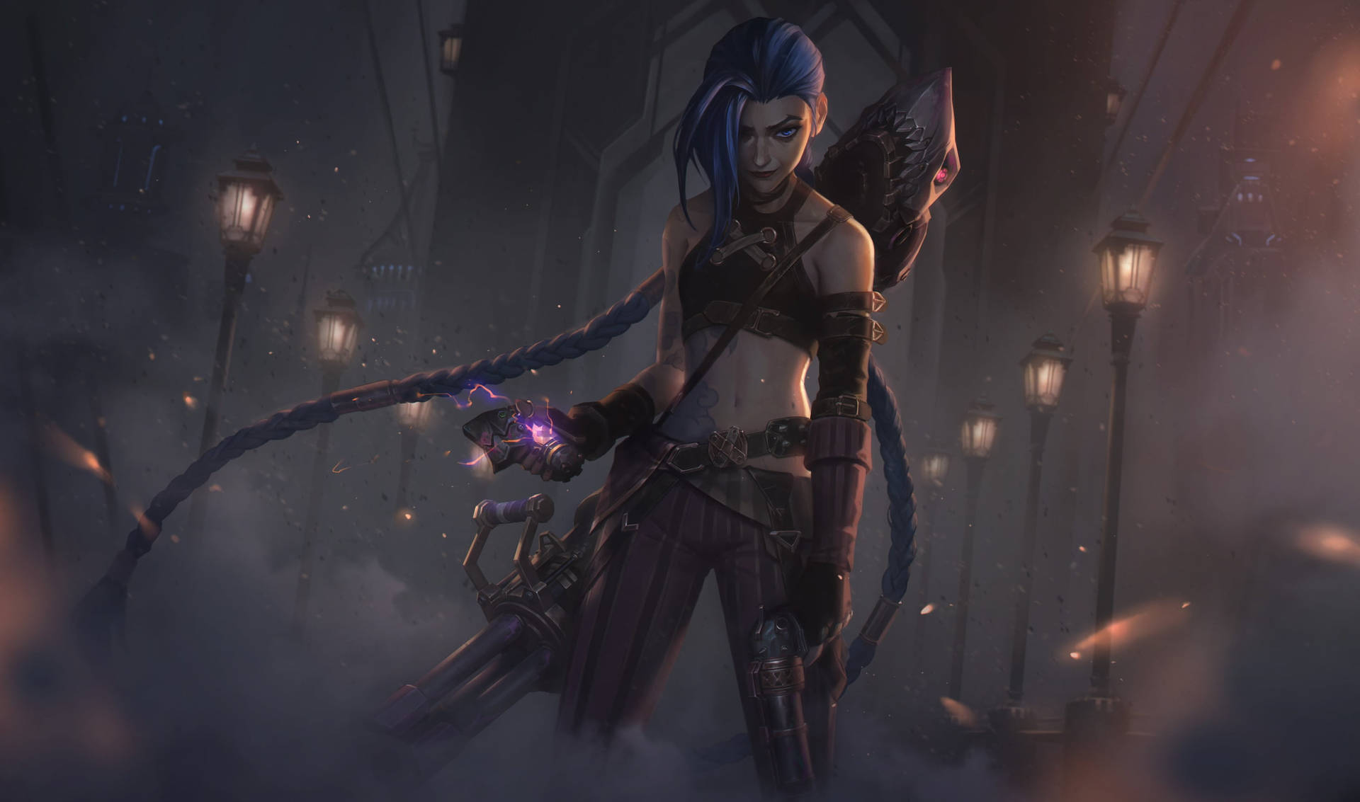League Of Legends Android In Battle Background