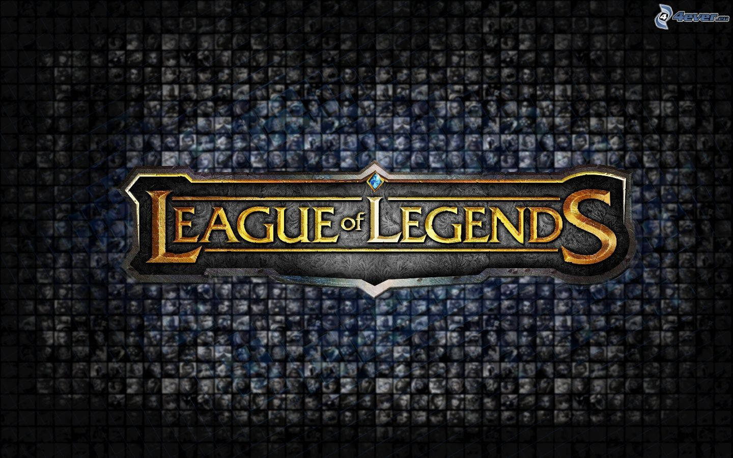 League Of Legends Logo Brick Backdrop