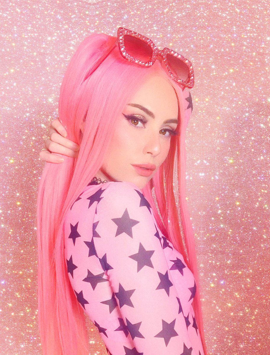 Leah Ashe Fancy In Pink Background