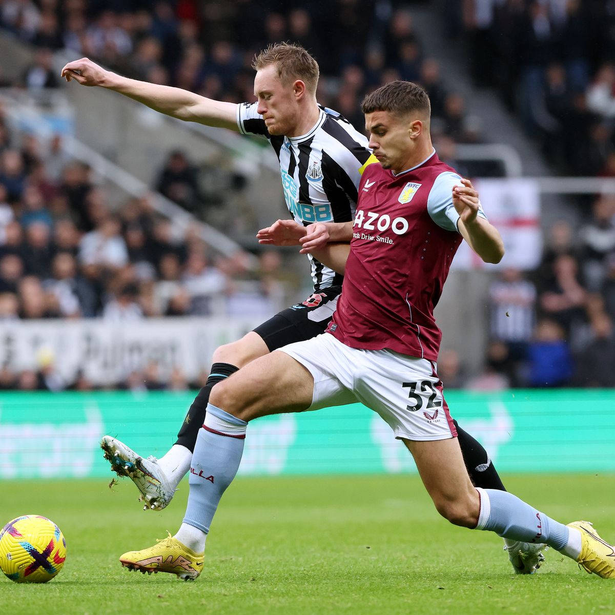 Leander Dendoncker Stealing Football Background