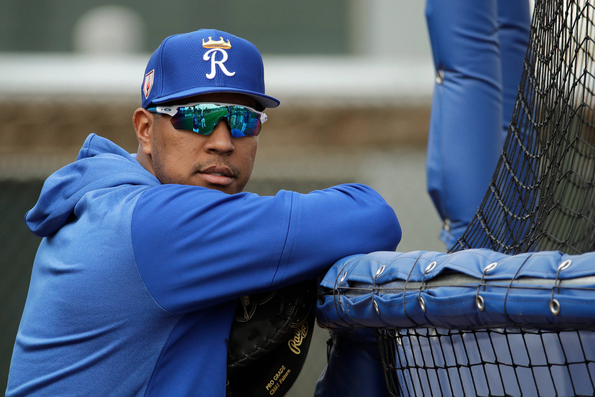 Leaning Salvador Perez