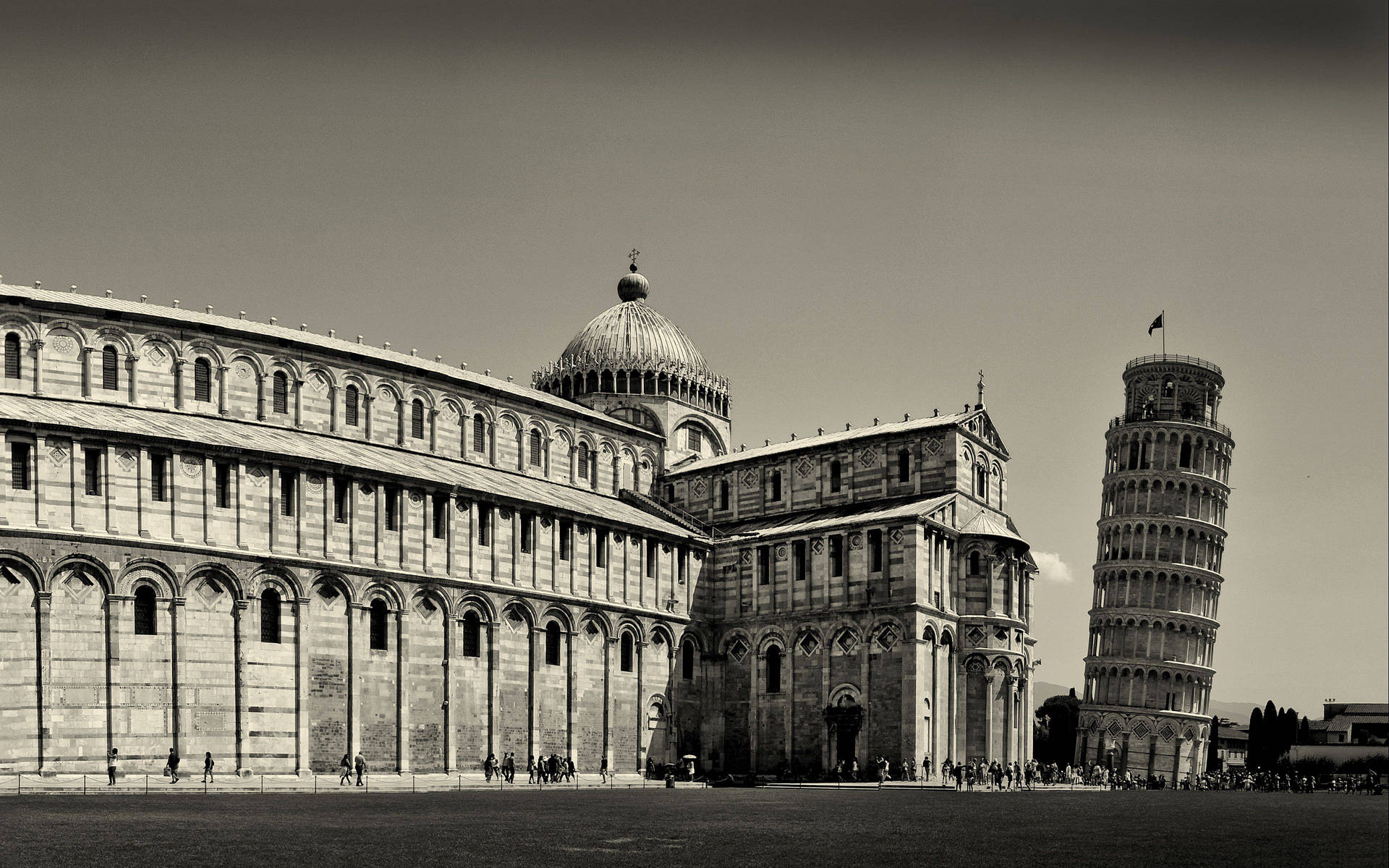 Leaning Tower Of Pisa Italy Background
