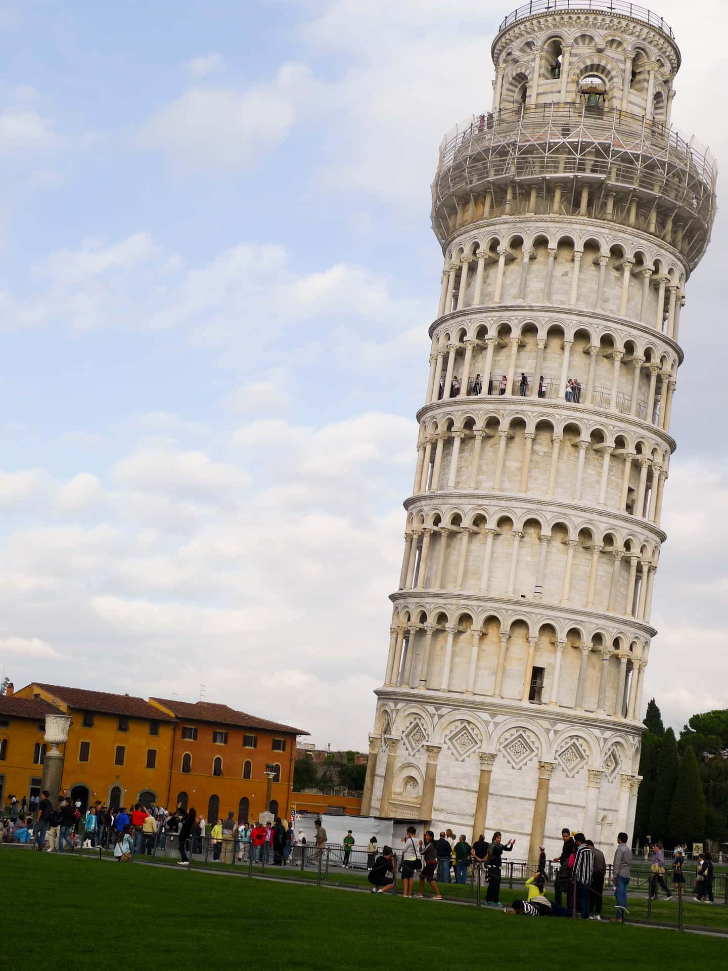 Leaning Tower Of Pisa Travel Shot Background