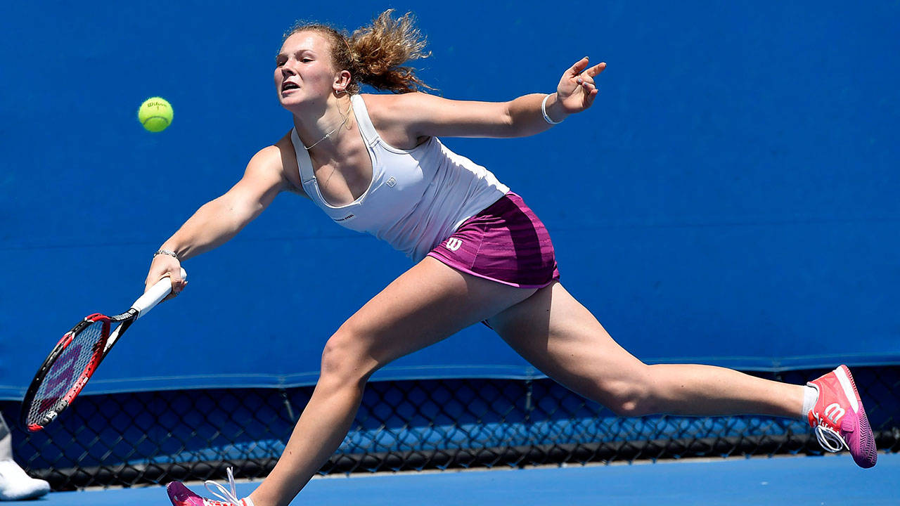 Leaping Katerina Siniakova Background