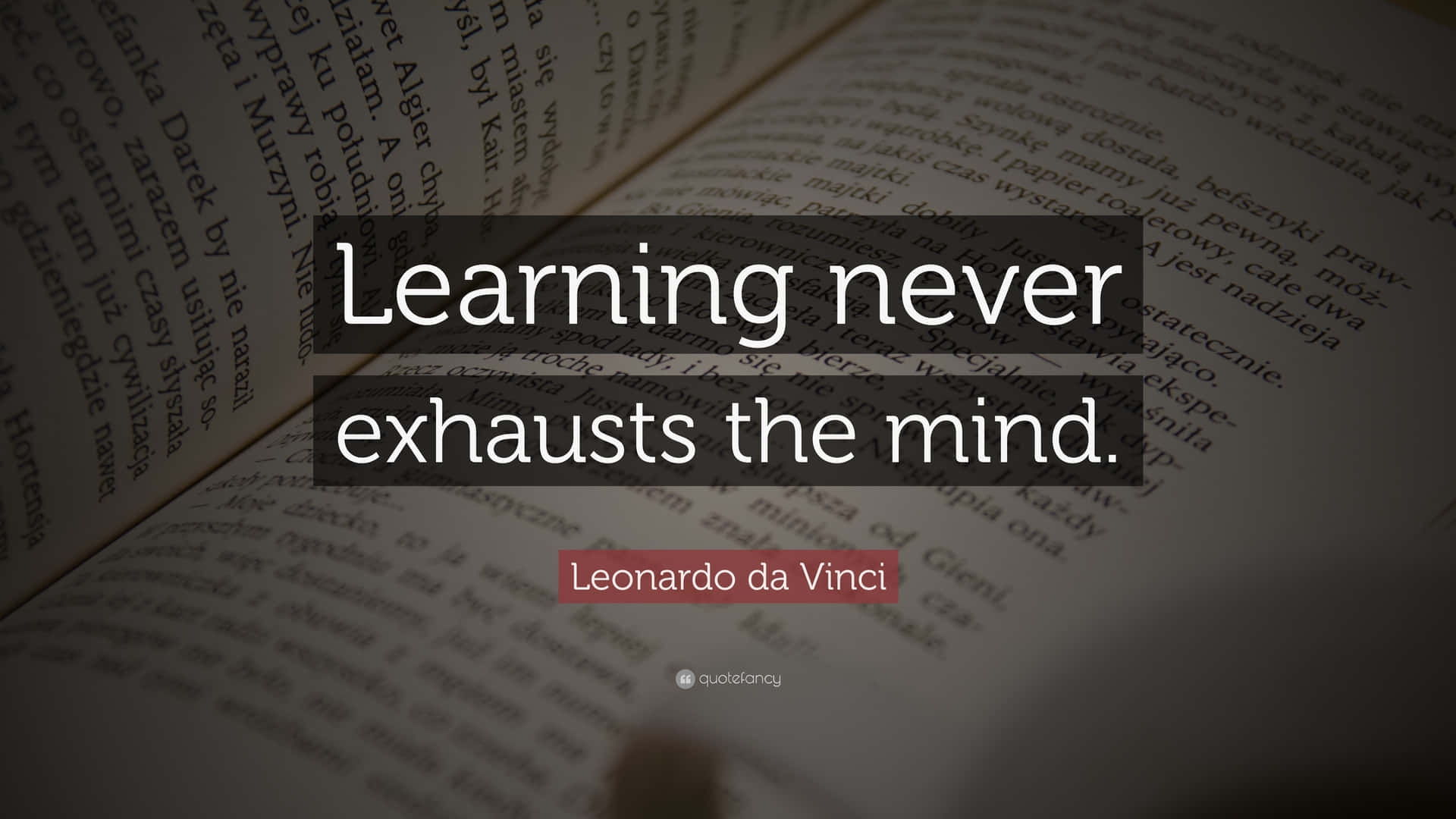 Learning Never Exhausts The Educated Mind Background
