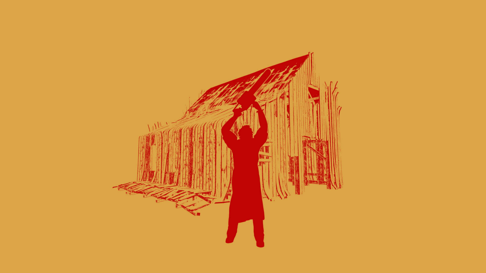Leatherface Silhouette Artwork Background
