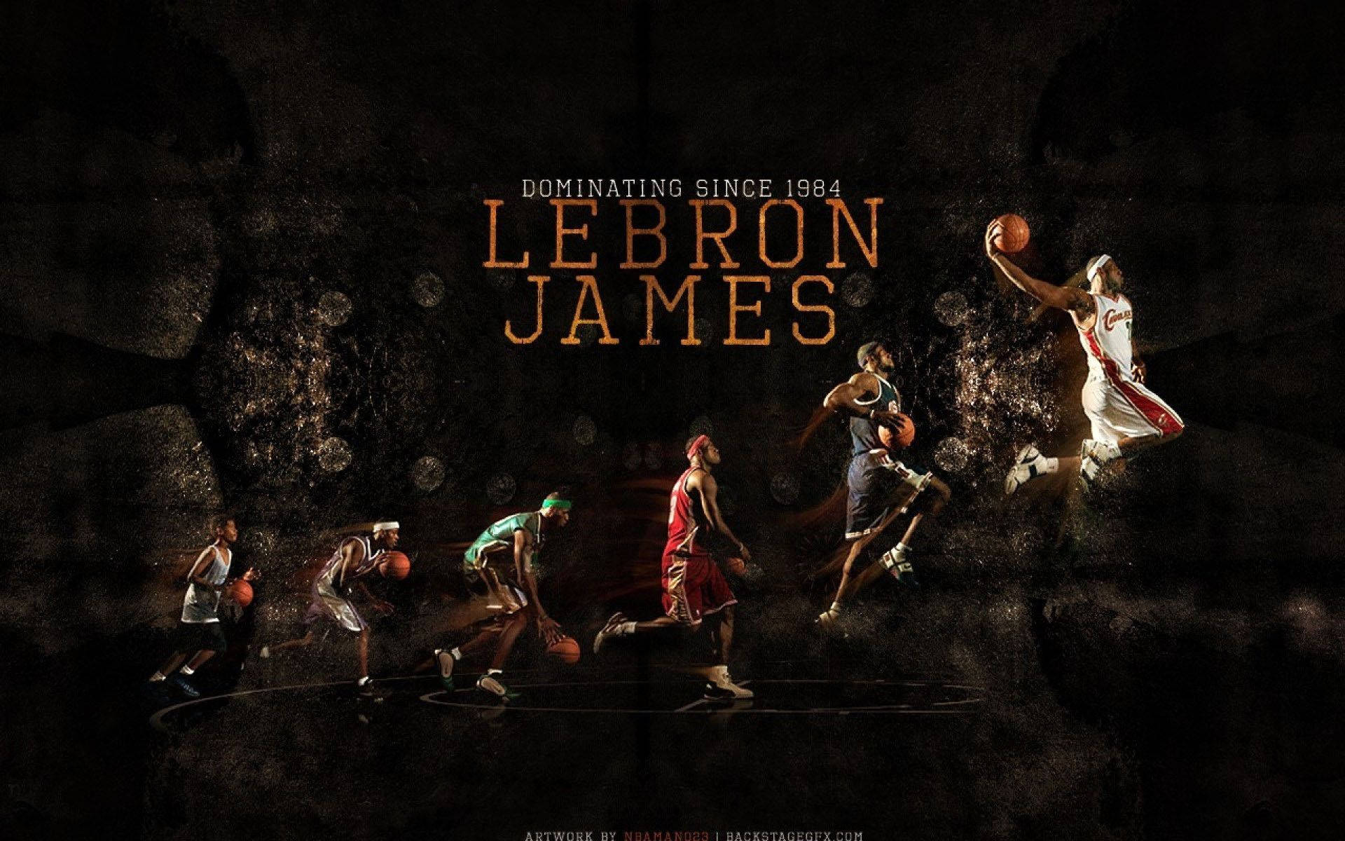 Lebron Basketball Dominance Background