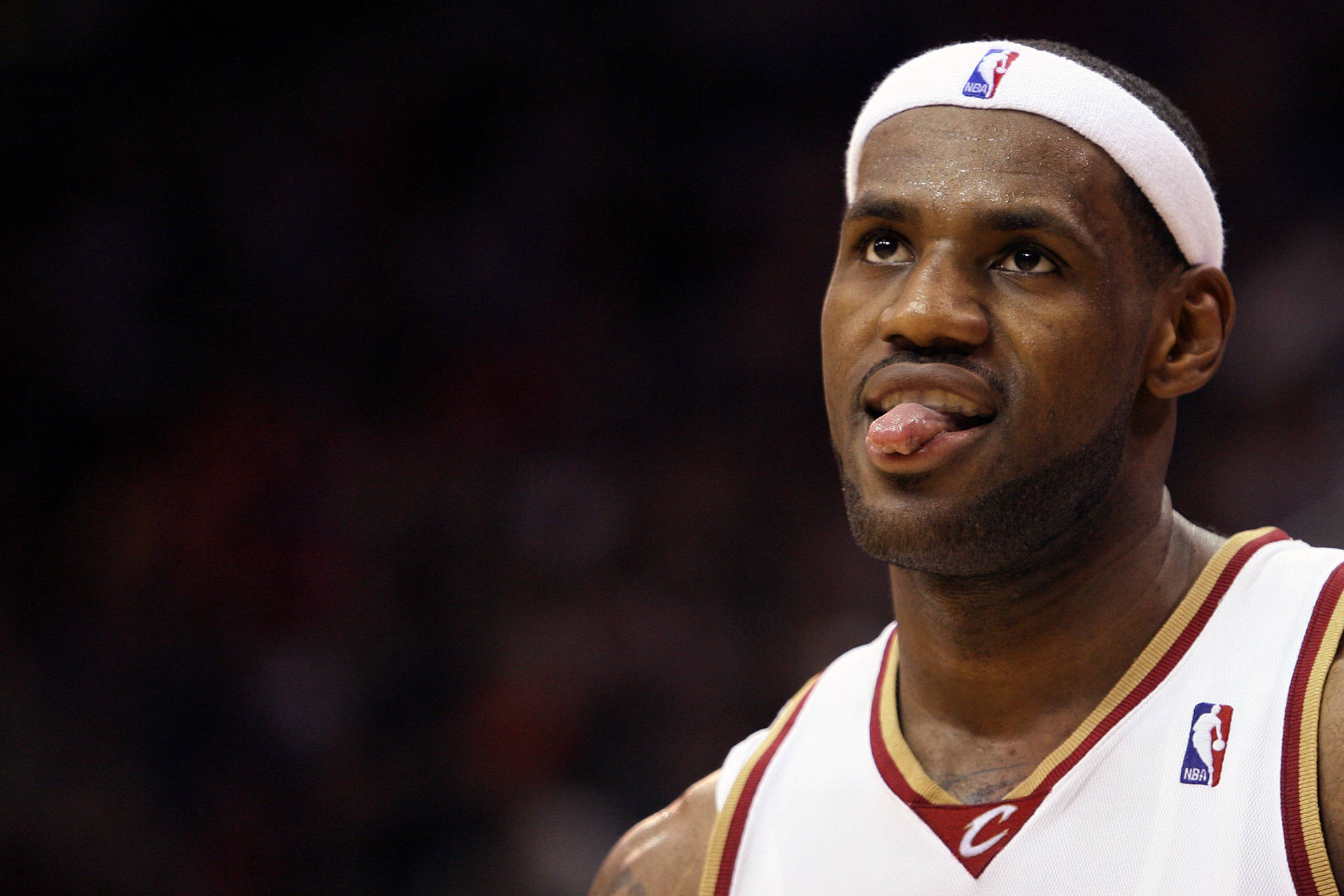 Lebron James Cool With His Tongue Out