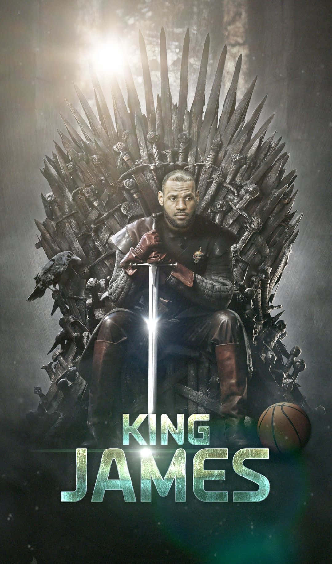 Lebron James Holding His New Iphone Background