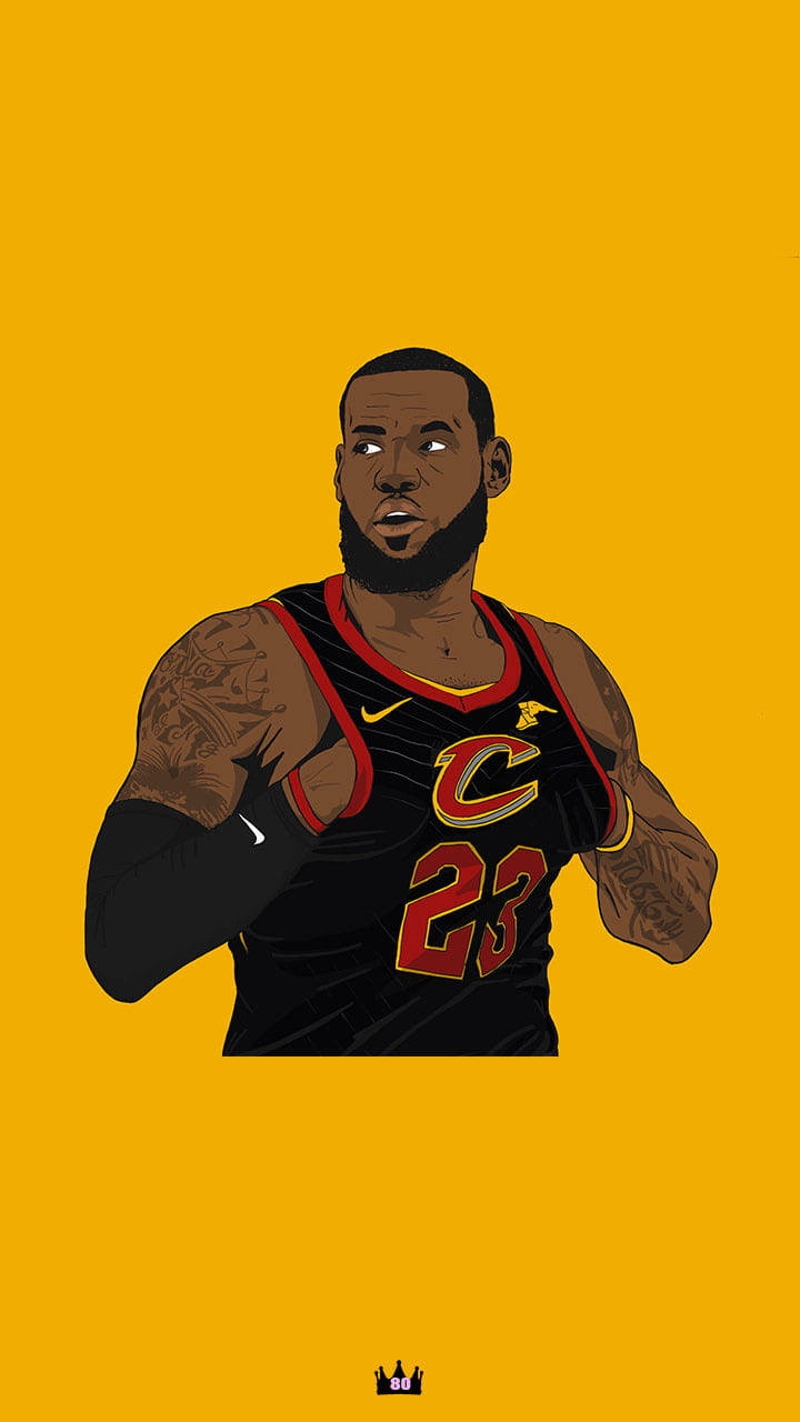 Lebron James In Action: A Tribute To The King's Skill And Passion For The Cavaliers.