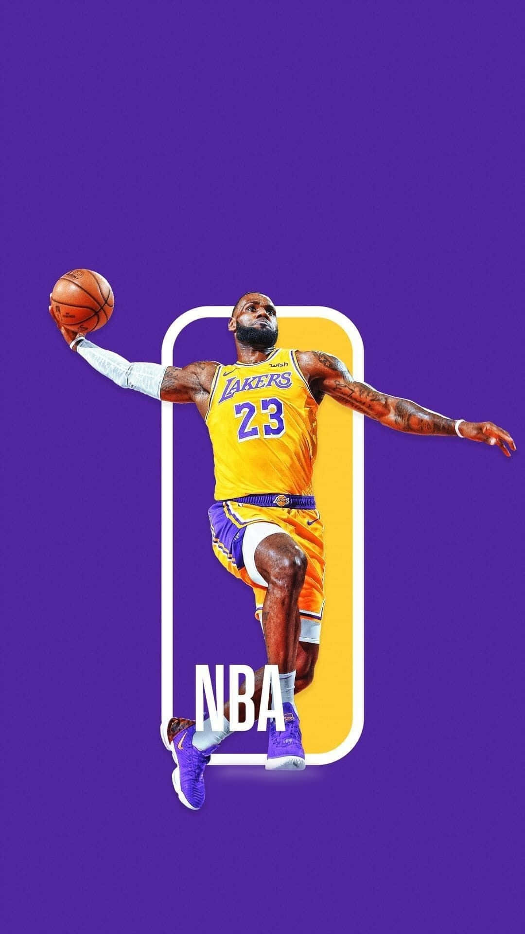 Lebron James Iphone Nba Lakers Background