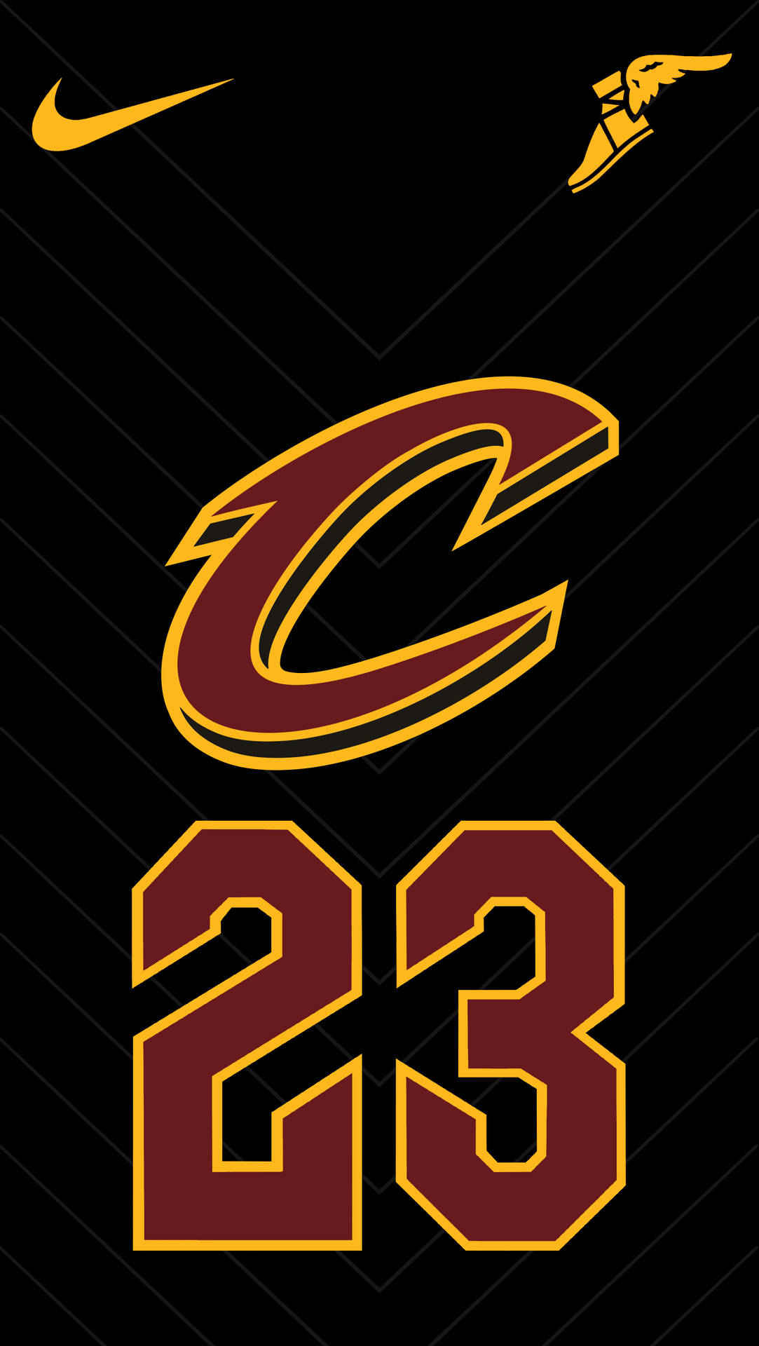 Lebron James Jersey 23 Cleveland Cavaliers Logo Background