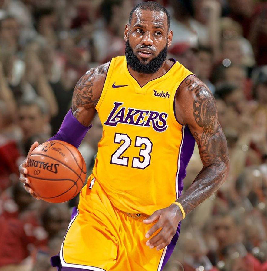 Lebron James Lakers 23 Jersey Background