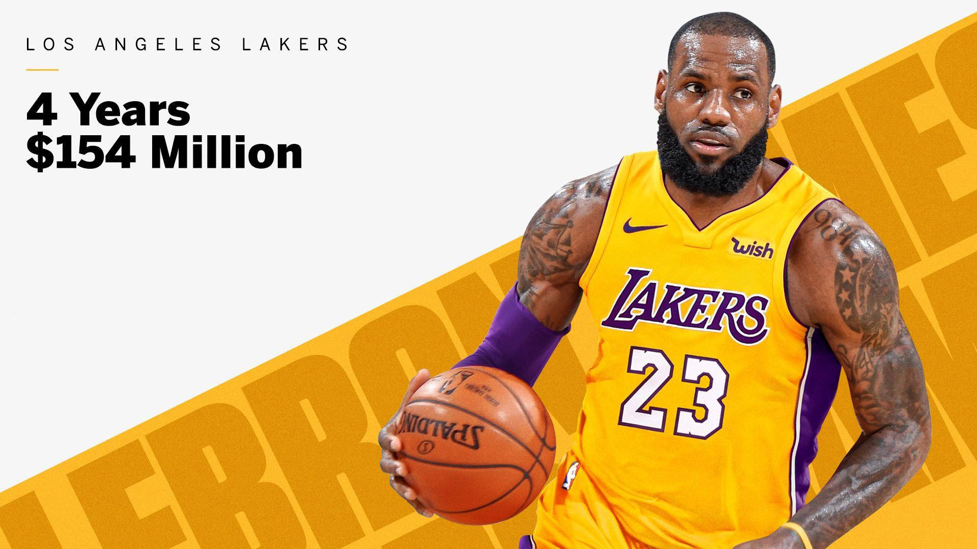 Lebron James Lakers Contract Background