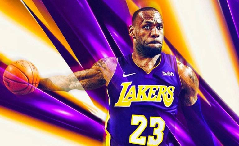 Lebron James Lakers Fierce Background Background