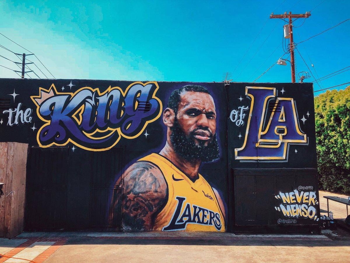 Lebron James Lakers La Mural Background